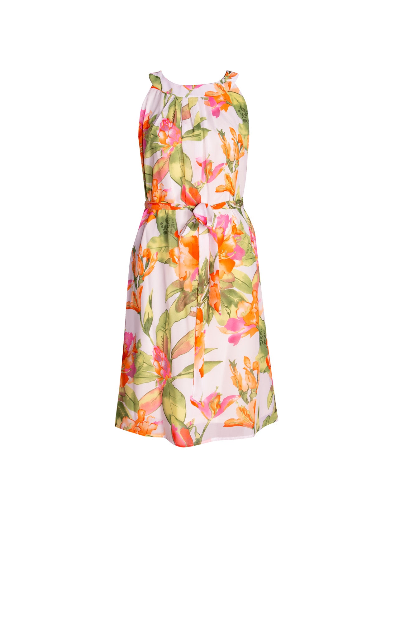 Vestido Halter Estampado Floral