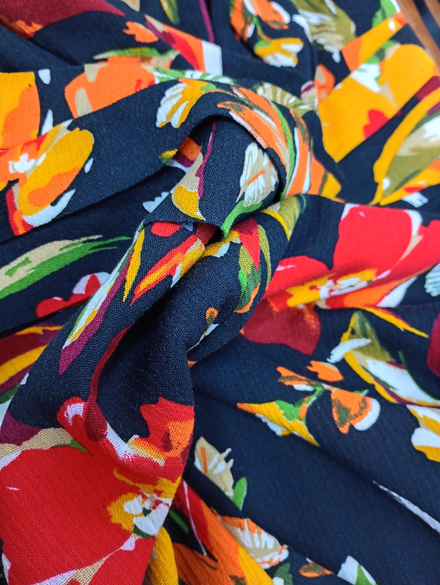 Jumpsuit Negro estampado Floral