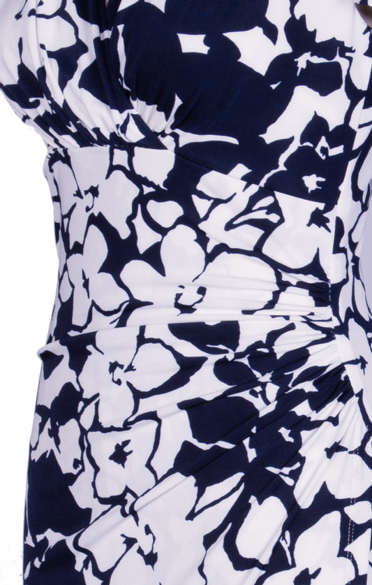 Vestido Floral Marino