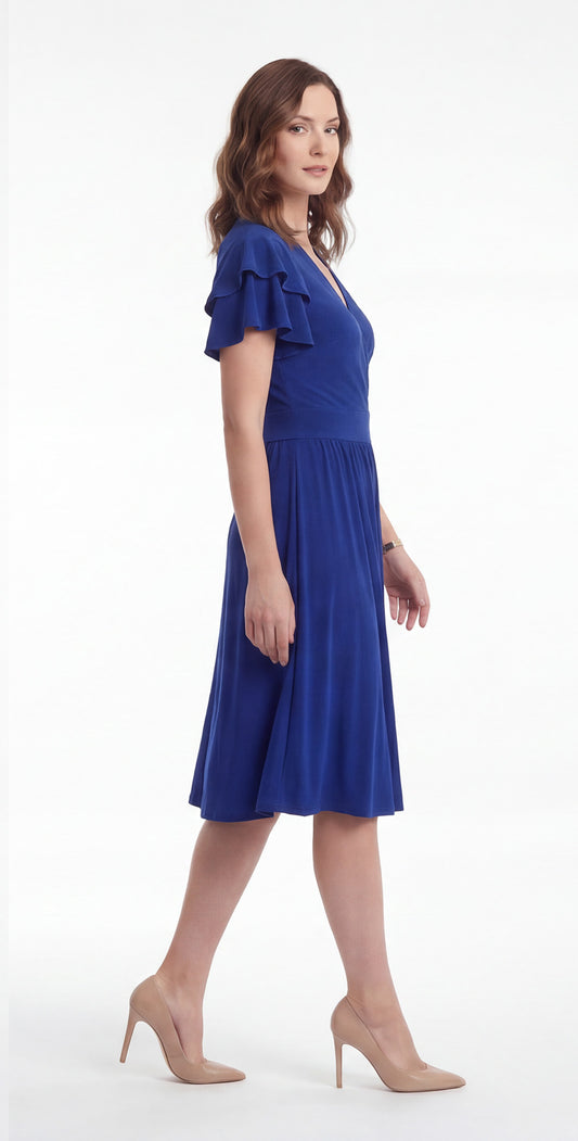 Vestido de Azul rey envolvente / OUTLET