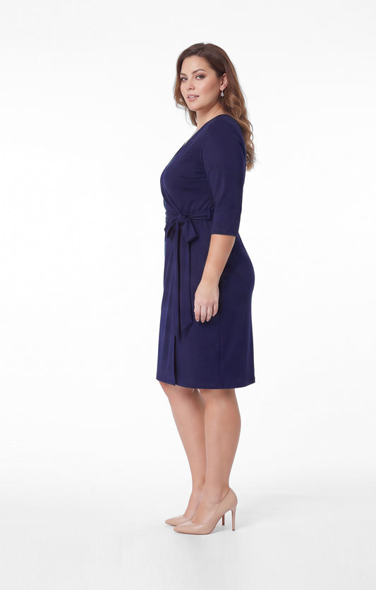 Vestido de licra Marino Envolvente