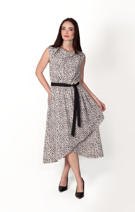 Vestido animal print