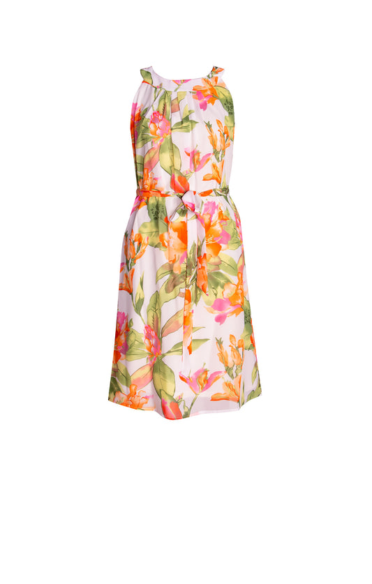 Vestido Halter Estampado Floral