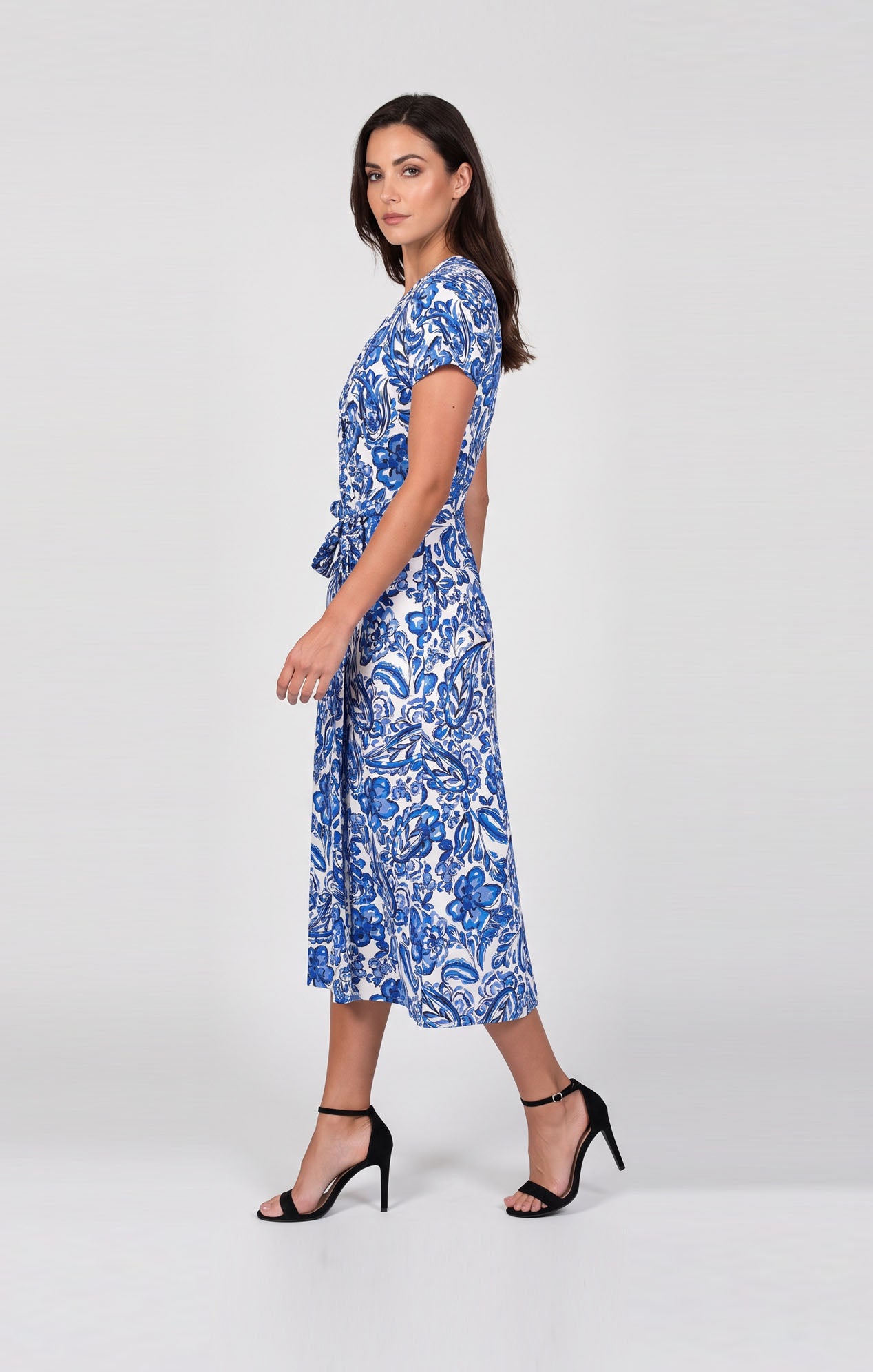 Vestido  estampado floral azul
