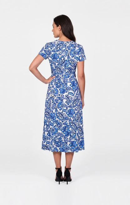 Vestido  estampado floral azul