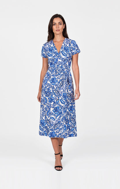 Vestido  estampado floral azul