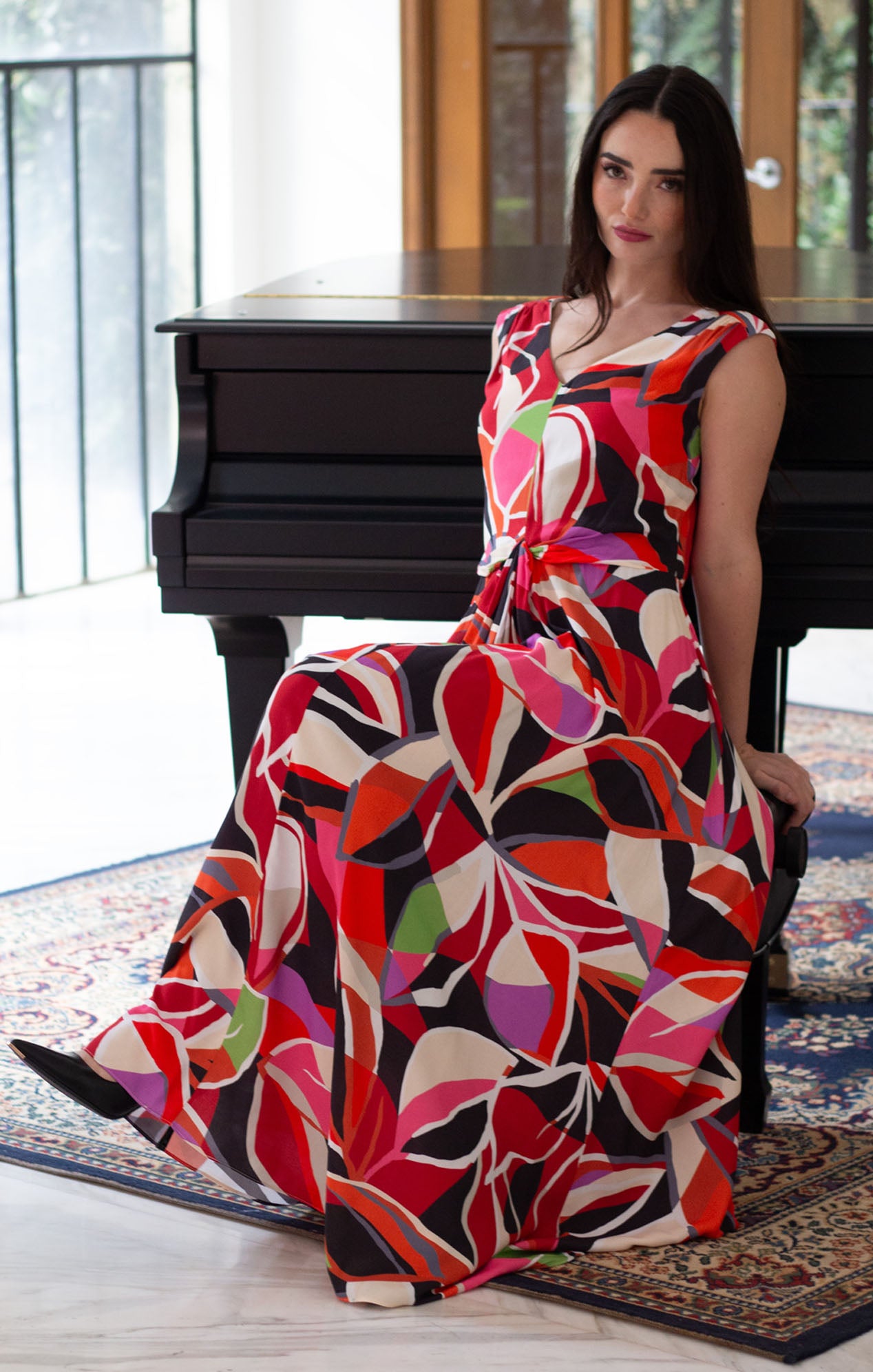 Vestido Estampado Maxi