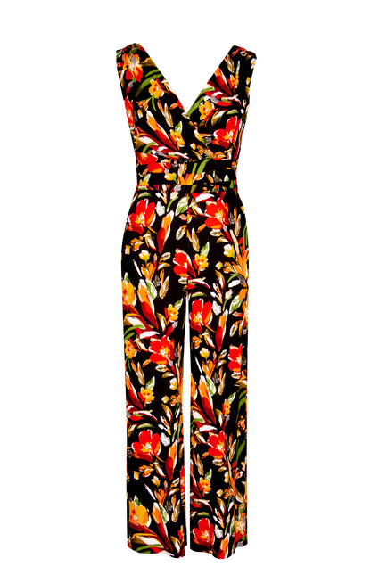 Jumpsuit Negro estampado Floral