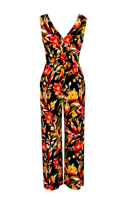 Jumpsuit Negro estampado Floral