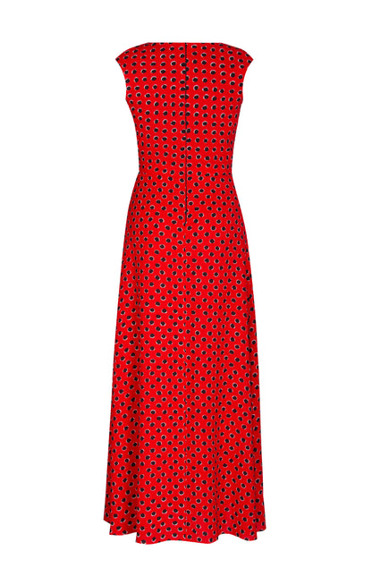 Vestido Estampado Dots Rojo