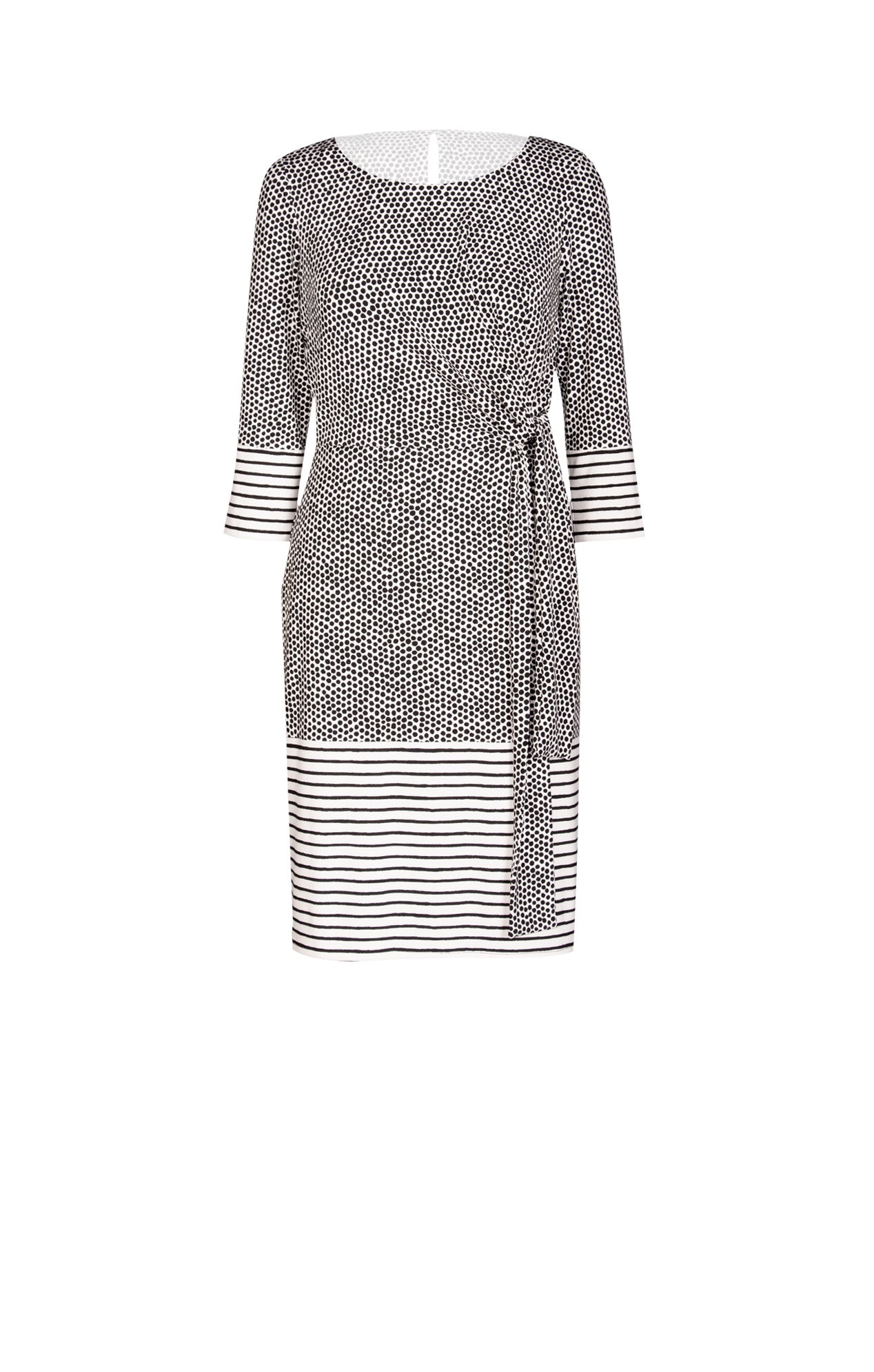 Vestido Estampado Dots Blanco y Negro