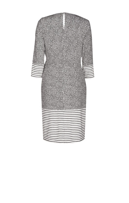 Vestido Estampado Dots Blanco y Negro