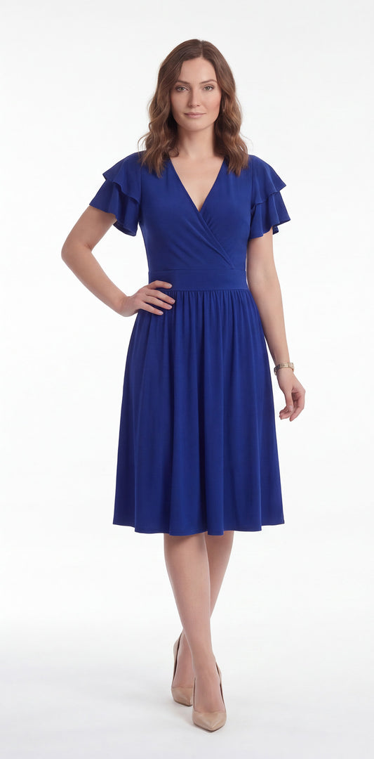 Vestido de Azul rey envolvente / OUTLET