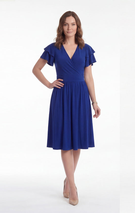 Vestido de Azul rey envolvente / OUTLET