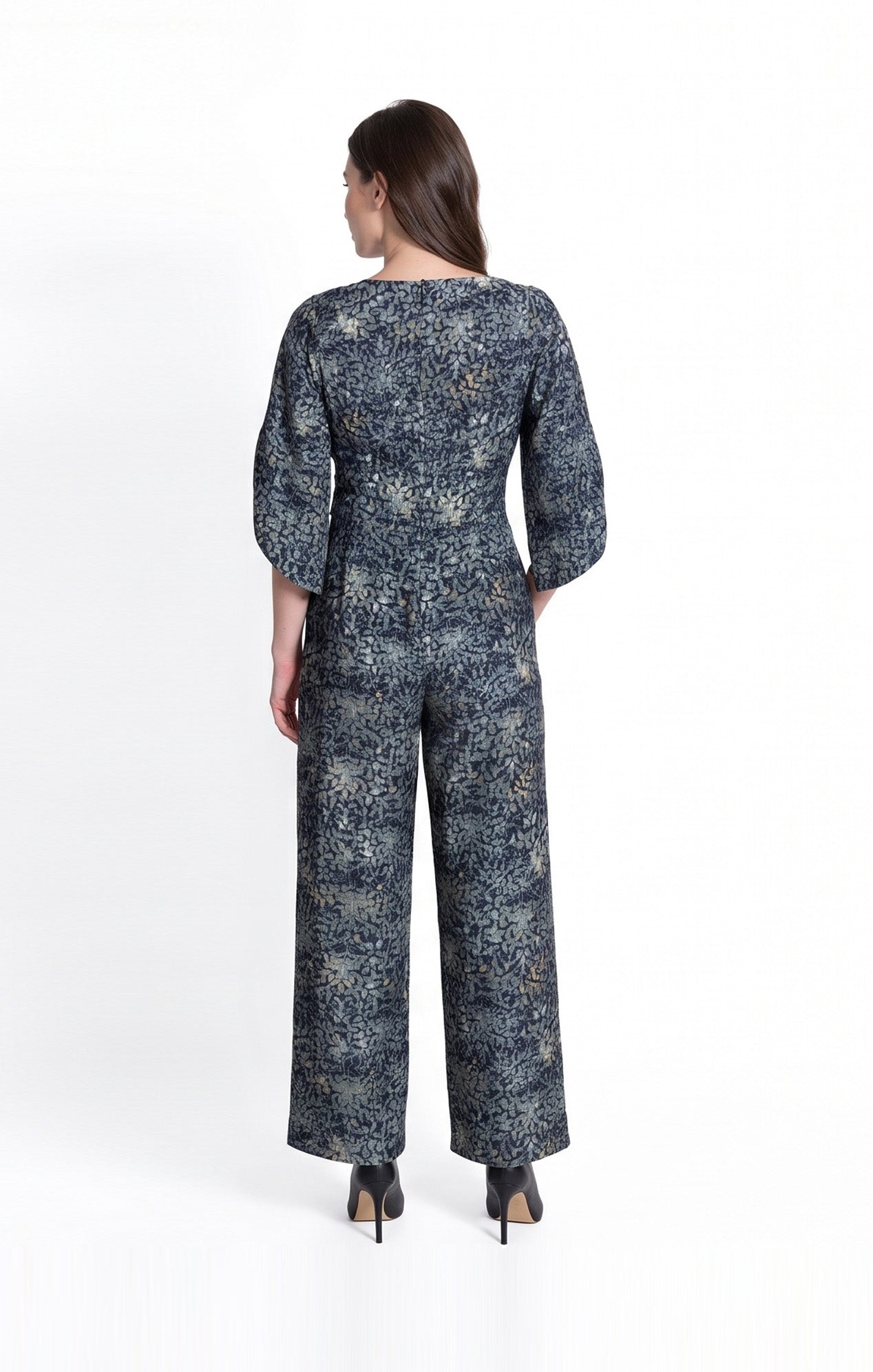 Jumpsuit Estampado Marino con Verde agua