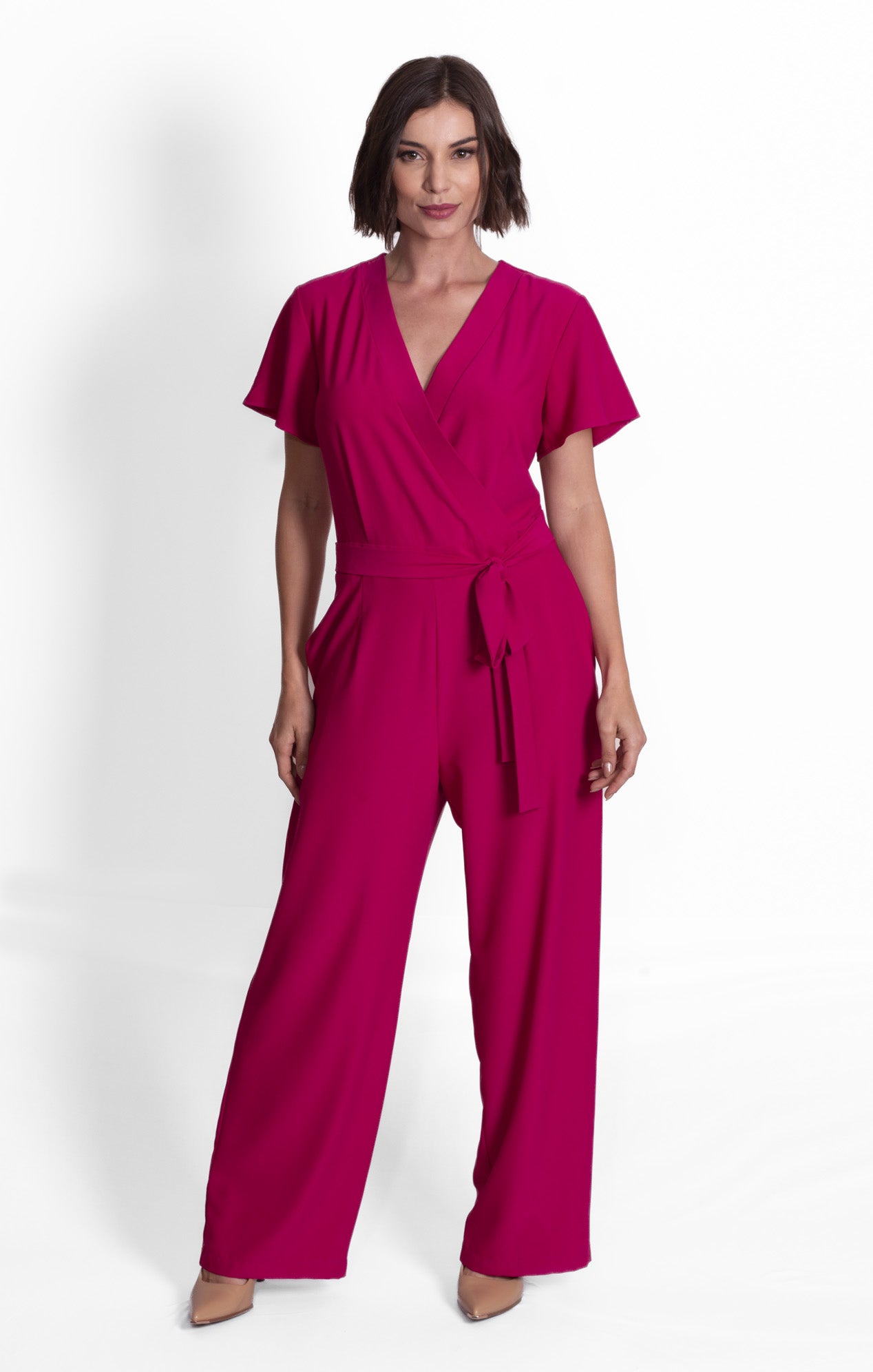 Jumpsuit tono fucsia