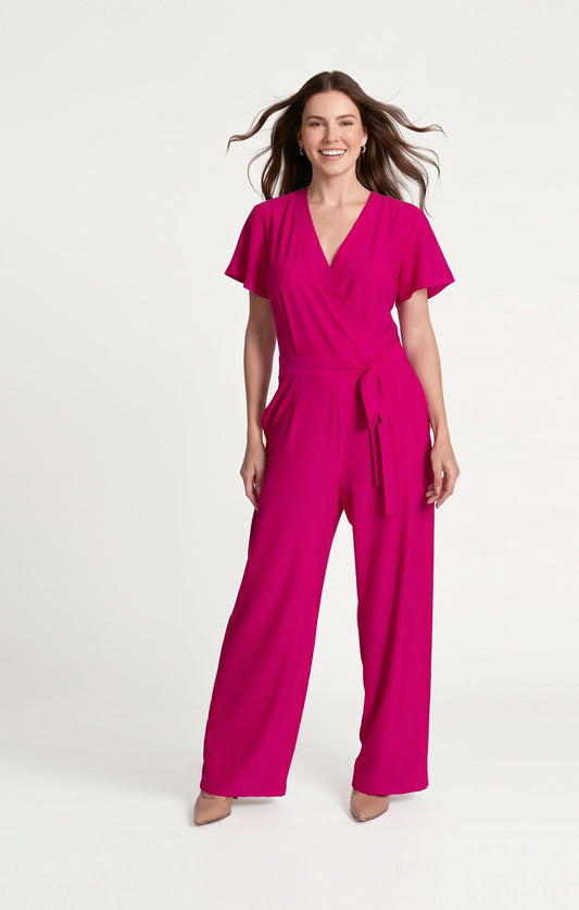 Jumpsuit tono fucsia