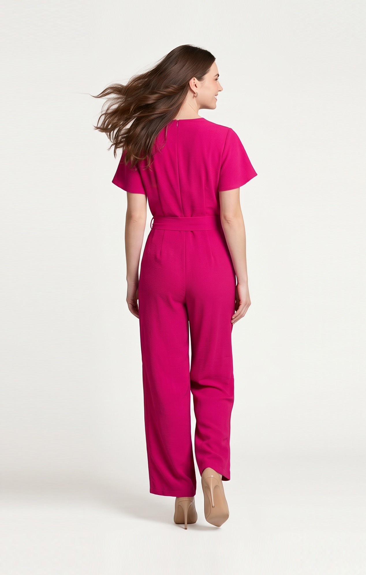 Jumpsuit tono fucsia