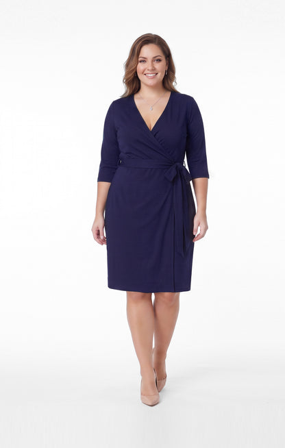 Vestido de licra Marino Envolvente
