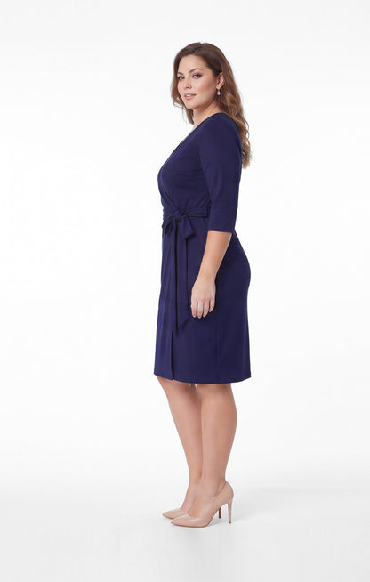 Vestido de licra Marino Envolvente