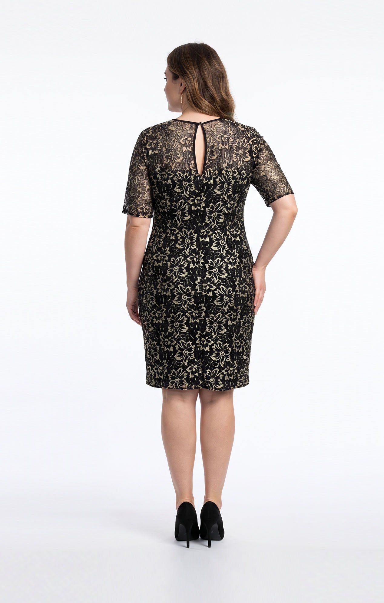Vestido de encaje Negro