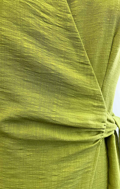 Jumpsuit Verde Manzana look lino