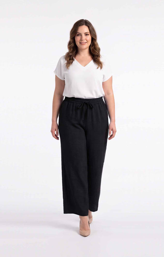 Pantalón amplio BÁSICO con elástico