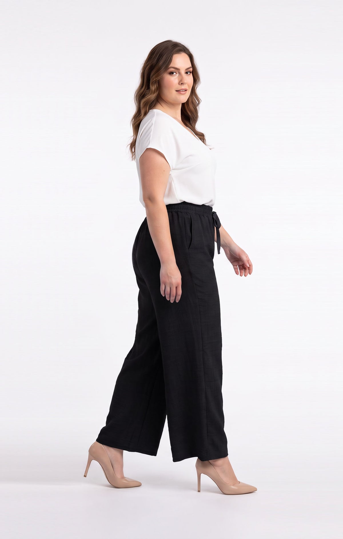 Pantalón amplio BÁSICO con elástico