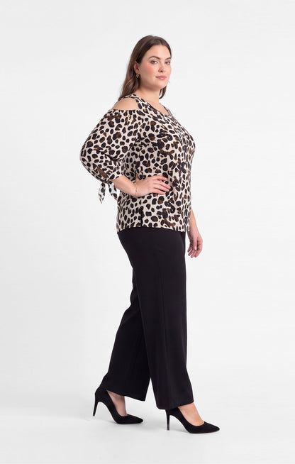 Blusa de licra Estampado animal