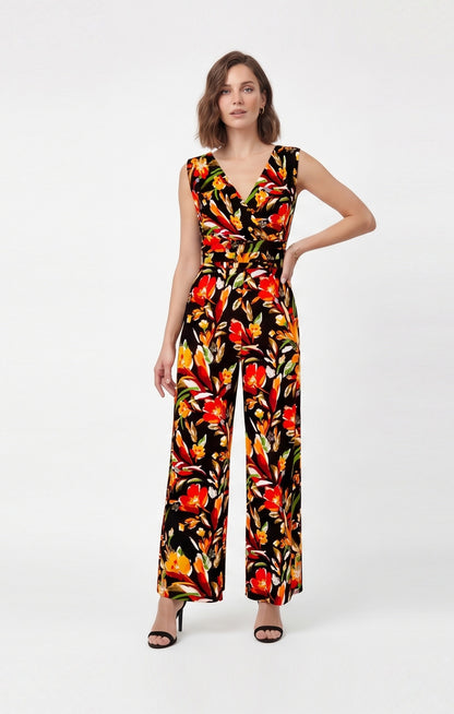 Jumpsuit Negro estampado Floral