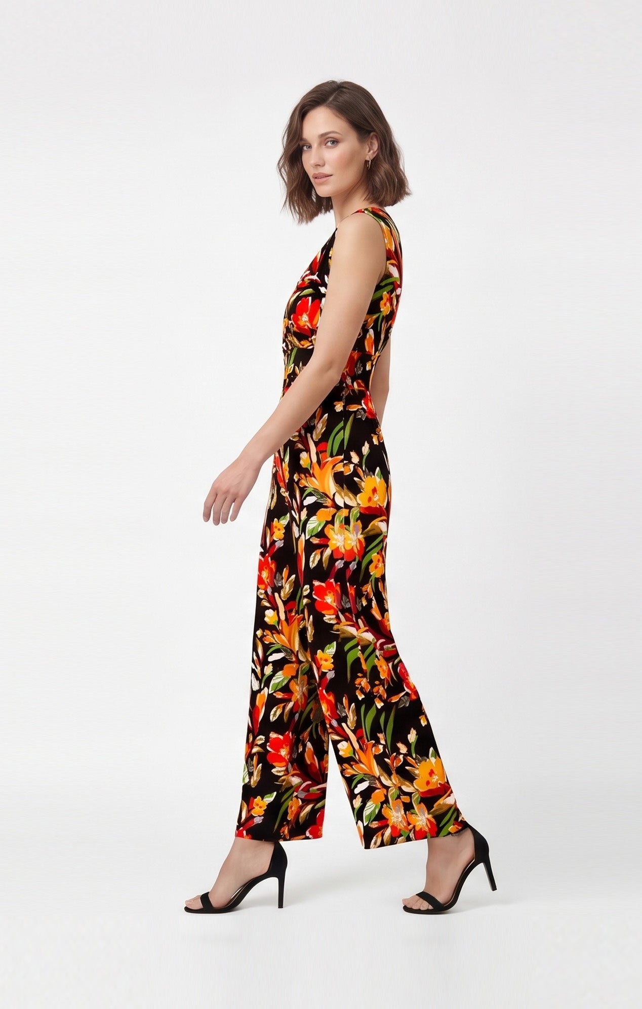Jumpsuit Negro estampado Floral