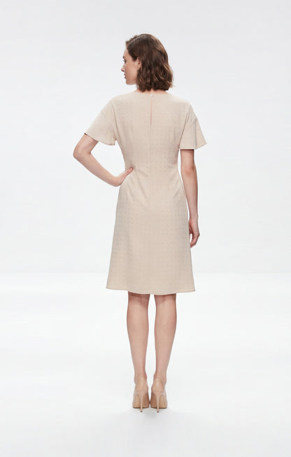 Vestido Beige Diamonds
