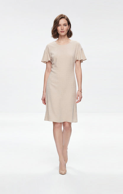 Vestido Beige Diamonds