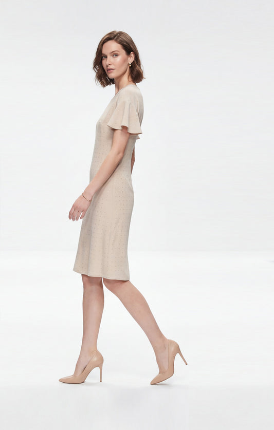 Vestido Beige Diamonds