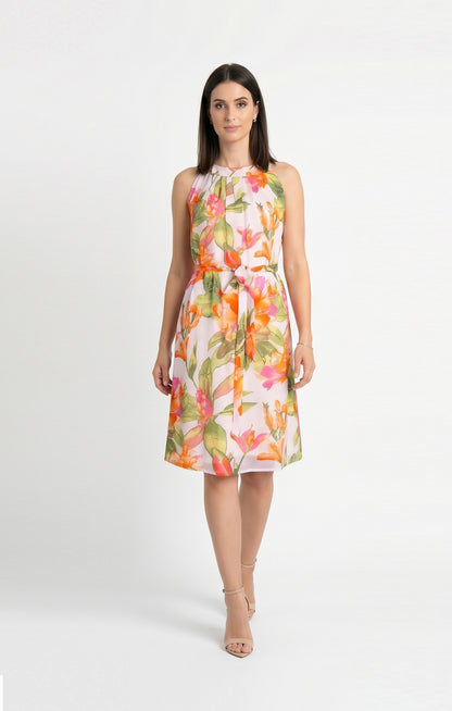 Vestido Halter Estampado Floral