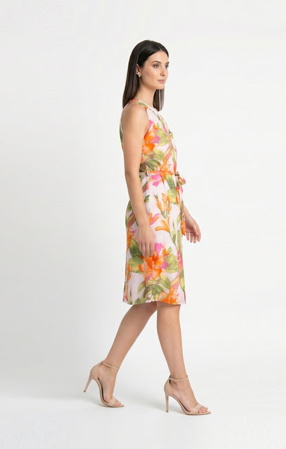 Vestido Halter Estampado Floral