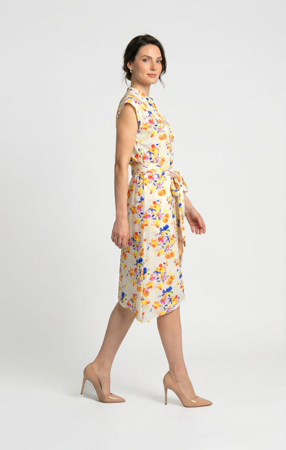 Vestido de Rayón estampado Multicolor