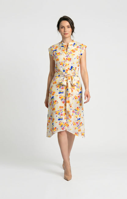 Vestido de Rayón estampado Multicolor