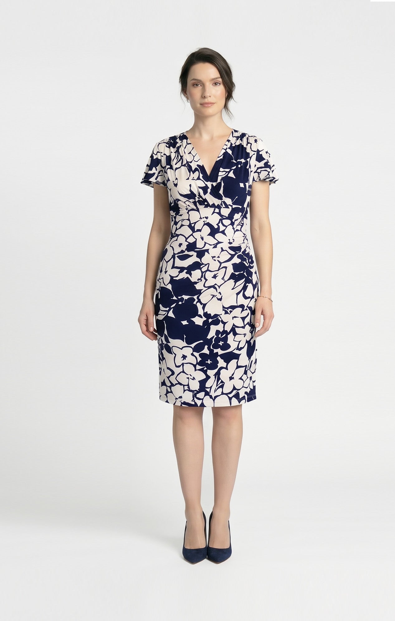 Vestido Floral Marino