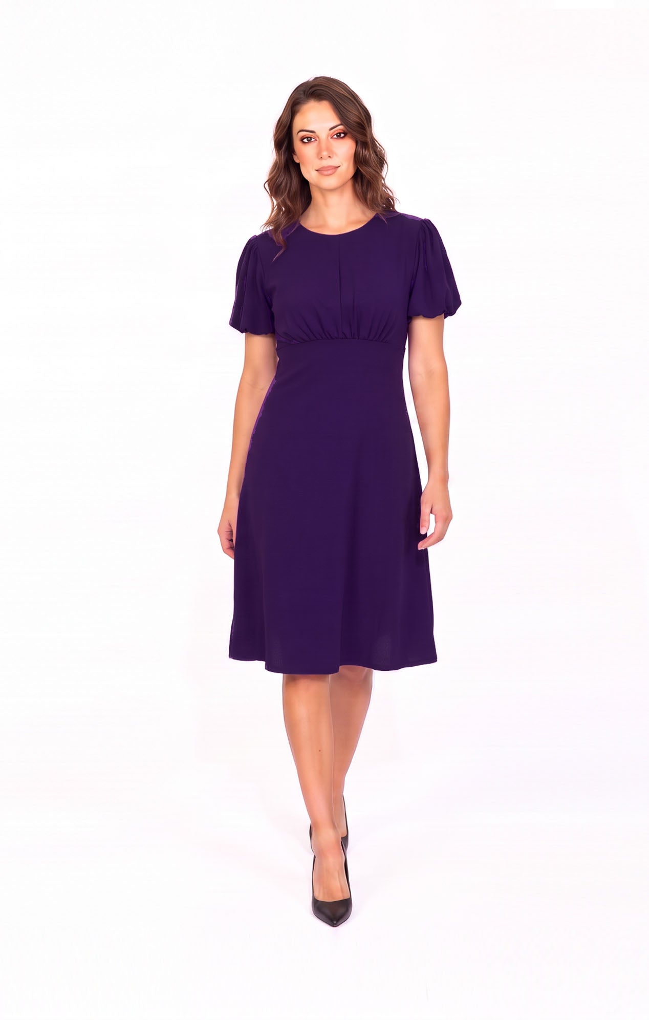 Vestido de licra Corto Morado