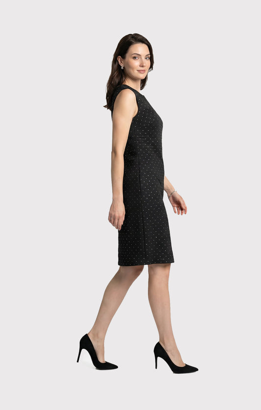 Vestido Corto Negro Diamonds